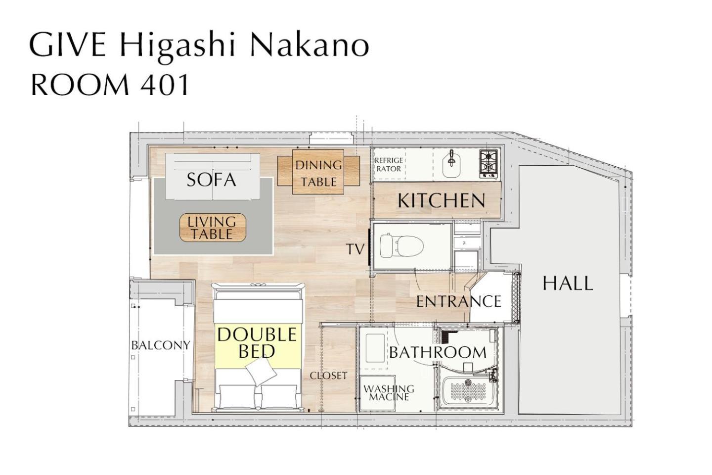 Give Higashi Nakano Токио Экстерьер фото