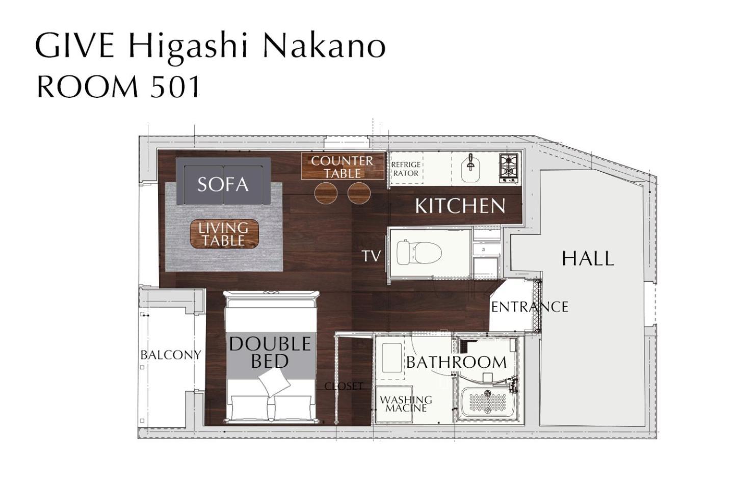 Give Higashi Nakano Токио Экстерьер фото
