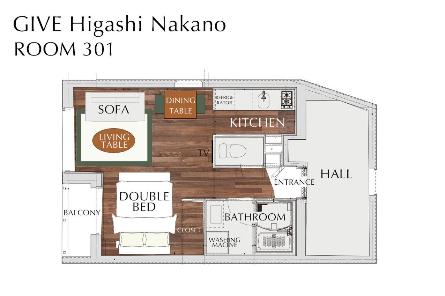 Give Higashi Nakano Токио Экстерьер фото
